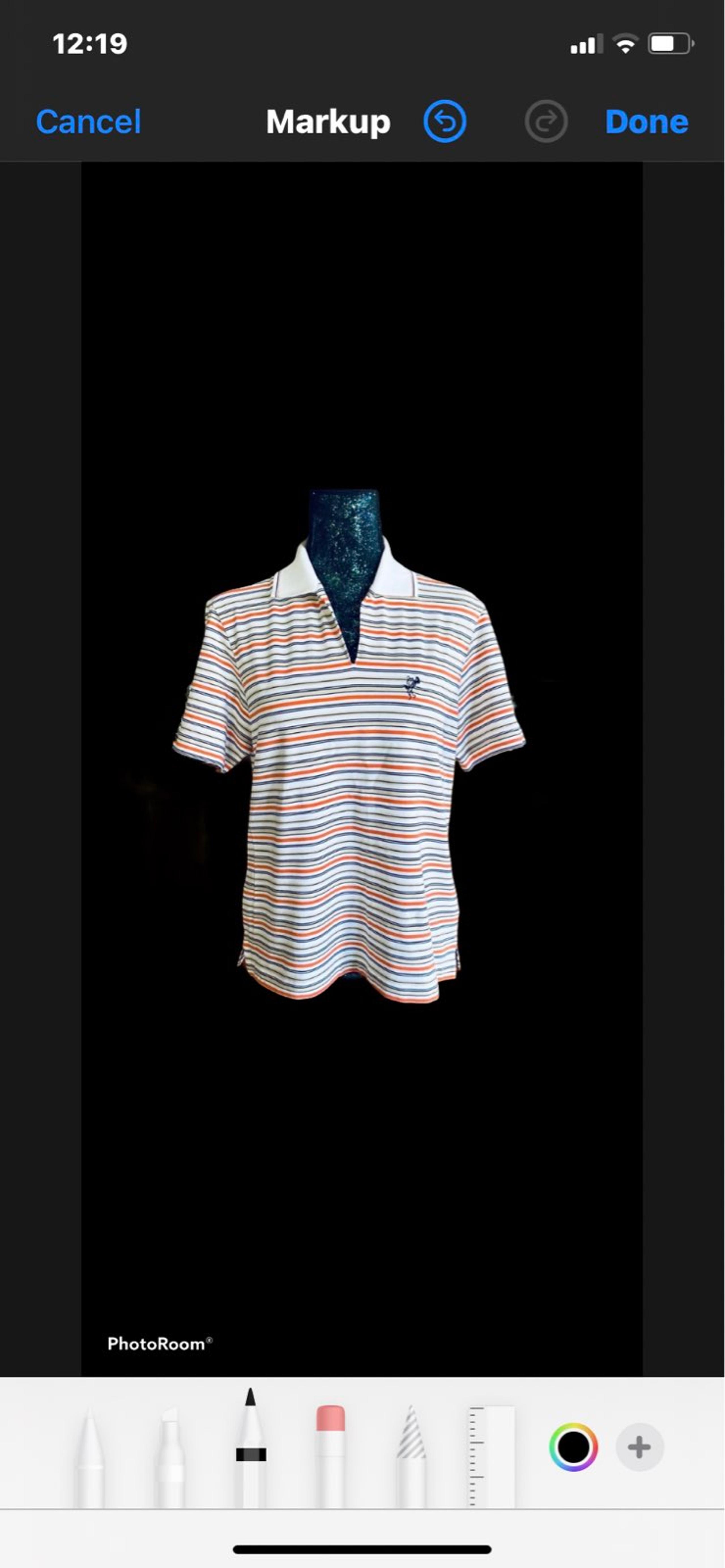 Ashworth Striped Polo Shirt