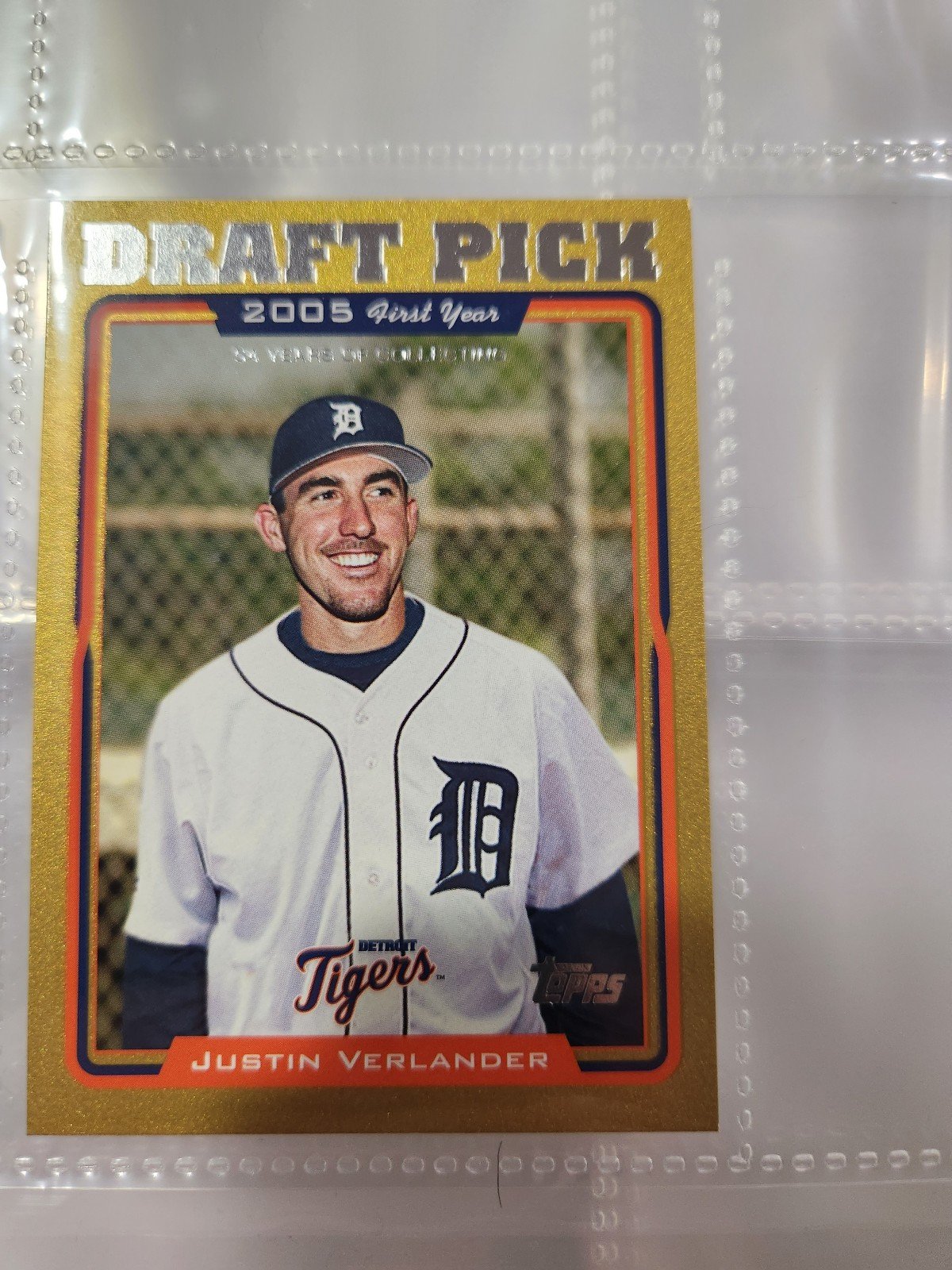 Justin Verlander 2005 Gold Draft Pick - /1500