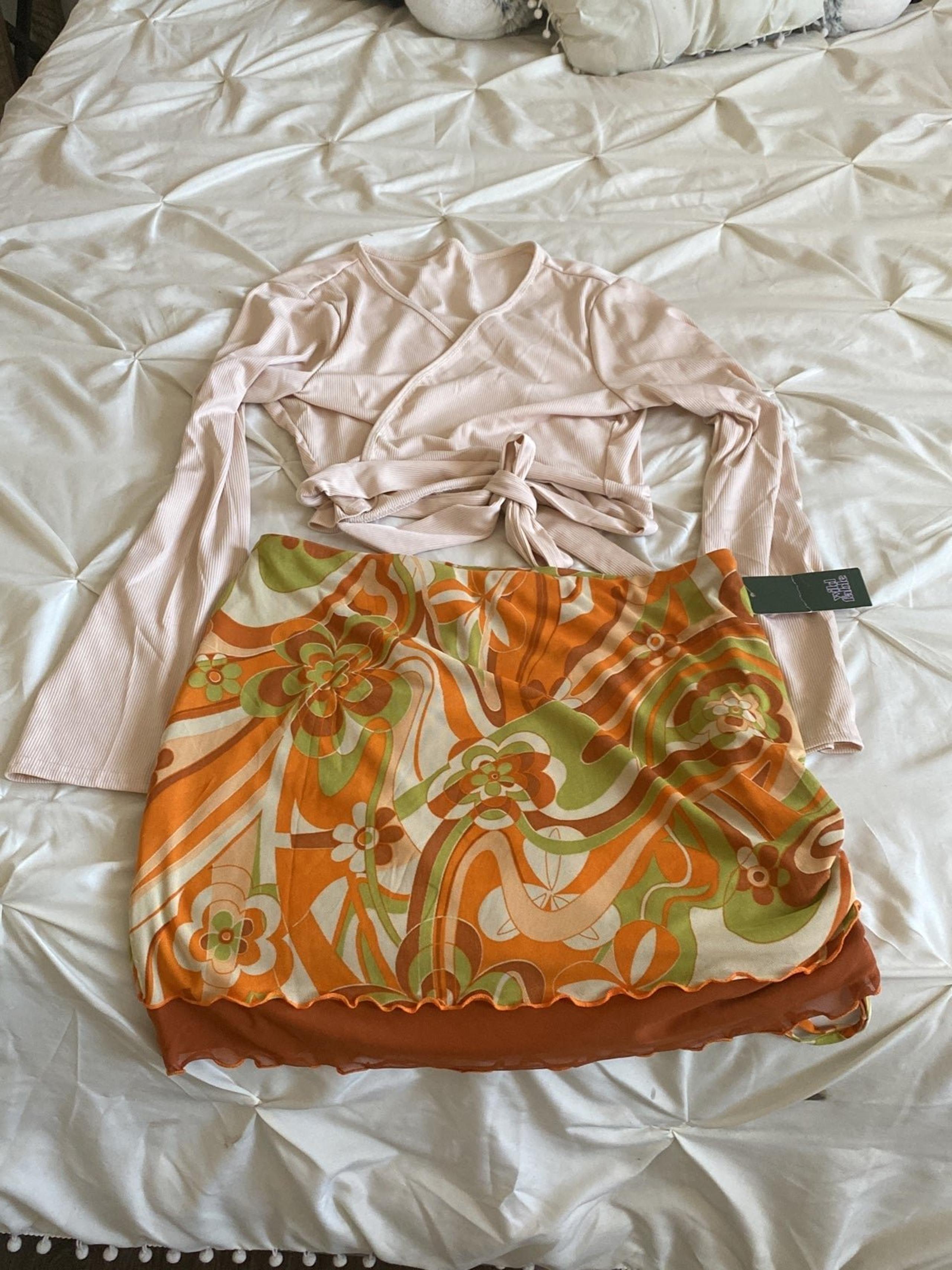 Wrap around cropped top