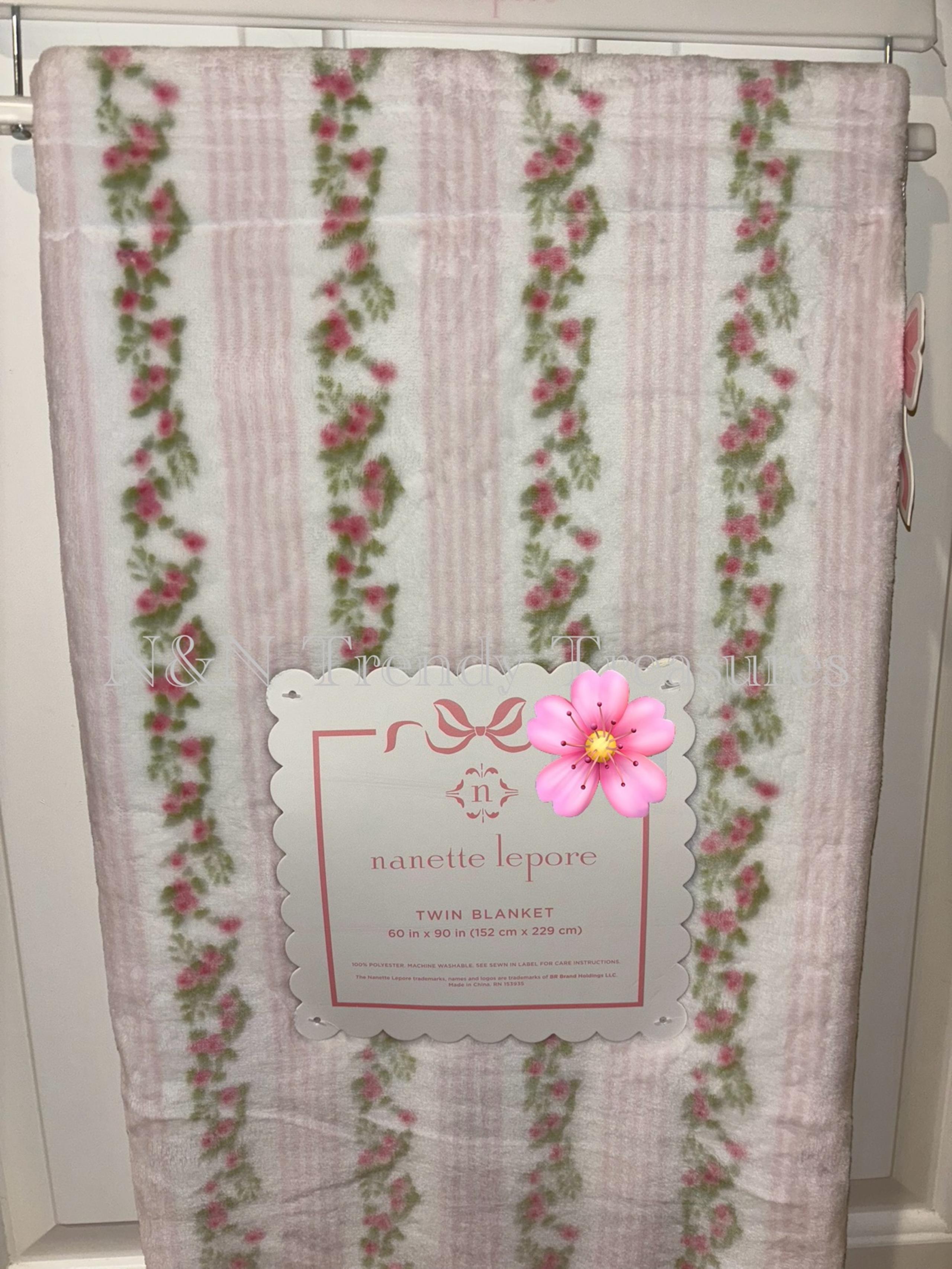 Floral Plush Throw Blanket