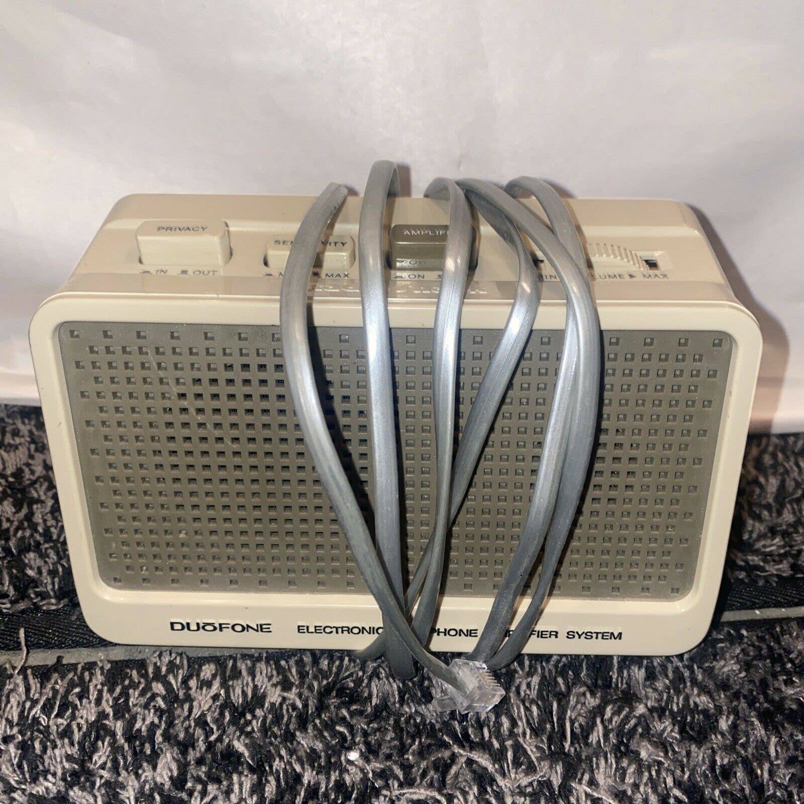 New Radio Shack Vintage Duofone Electronic Telephone Amplifier System 43-278