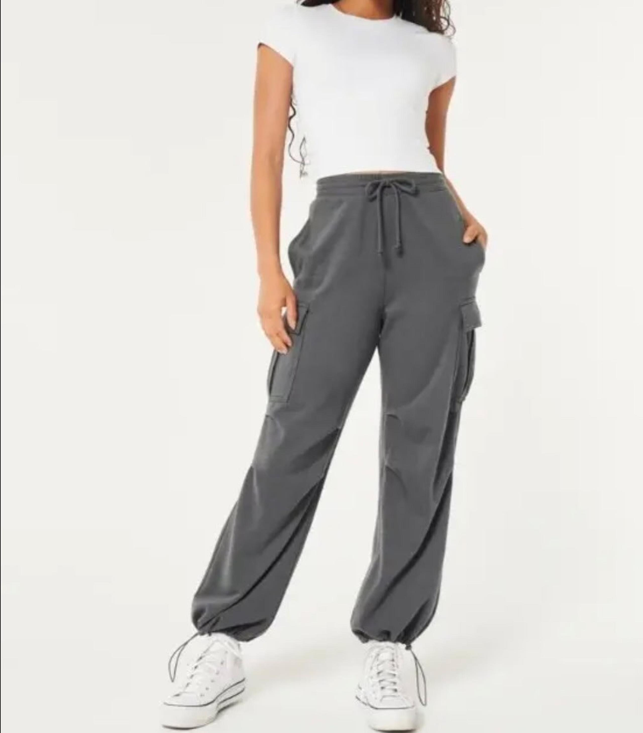 Hollister fleece feel good joggers in grey
