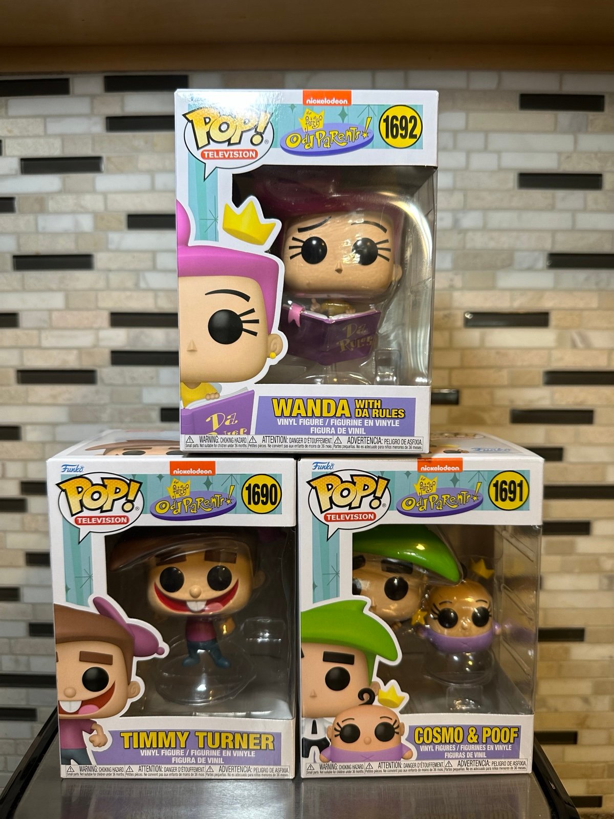 Funko Pop Nickelodeon Fairly Odd Parents Timmy Cosmo & Wanda Bundle IN HAND!