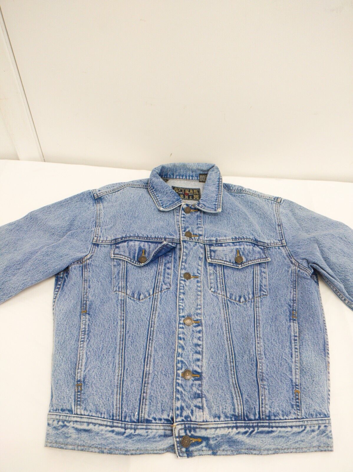 Vintage Men's Jeans Jacket Attrak Denim. Size S. Runs Large