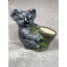 Vintage Ceramic Koala Bear Planter Hand-Painted 9.5x 9.5x5 inches - Holland Mold