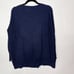 Joie XS Navy Blue Wool Cashmere Blend Textured Sweater Round Neck Lightweight