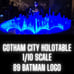 GOTHAM CITY HOLOTABLE 89 Batman Logo Shaped City with Blue Led Light, 1:10 Scale