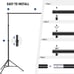 Backdrop Stand 10ft x 7ft, Adjustable Photo Studio Backdrop Support System