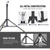 Backdrop Stand 10ft x 7ft, Adjustable Photo Studio Backdrop Support System