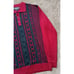Vintage Royal Prestige Polo Sweater Men's Size 3XL Red Black Omega Pattern