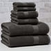 Signature Soft 6 Piece Solid Towel Set, Gray Shadow-ewq6