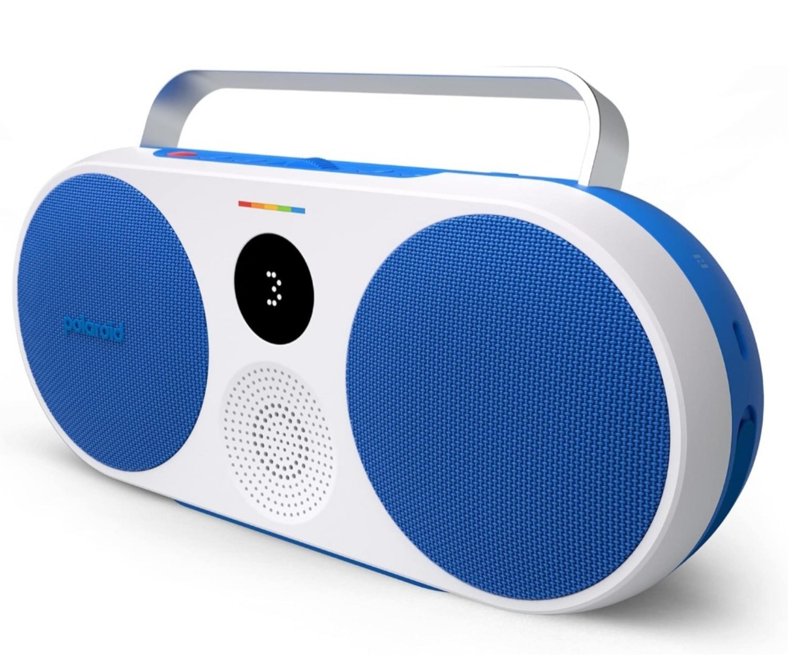 Polaroid P3 Music Player (Blue) - Retro-Futuristic Wireless Bluetooth Speaker.