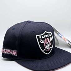Pro Standard Las Vegas Raiders Super Bowl XI Navy Blue Pink Snapback Hat Cap NWT
