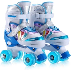 Roller skates with illuminating wheels girls Size small 3-6