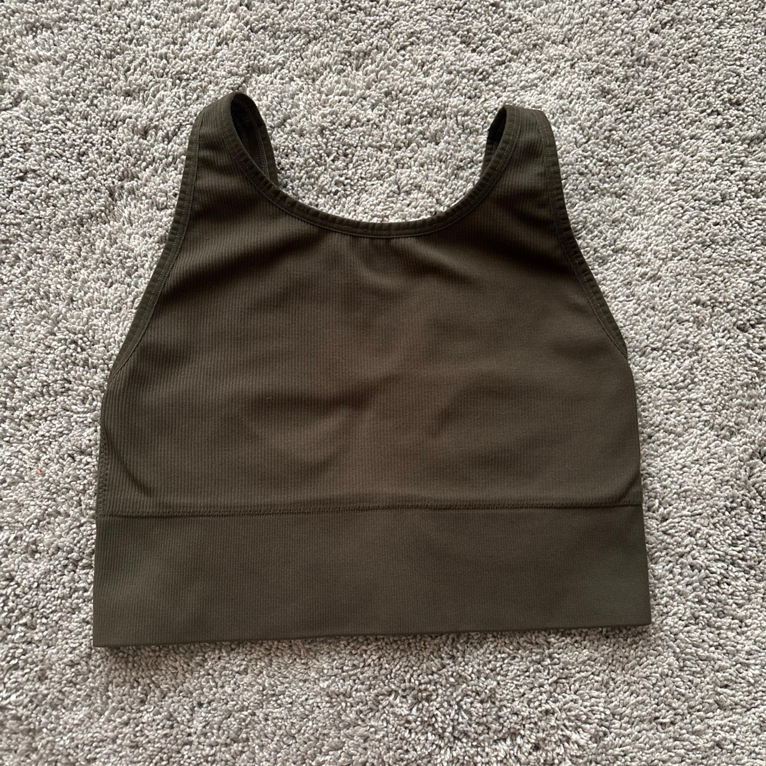 Victorias Secret Sports Bra Womens Olive Green size S