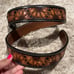 Handmade leather sunflower belt