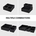 Small Black Baskets Cube Bin Container Tote Organizer Divider for Drawer