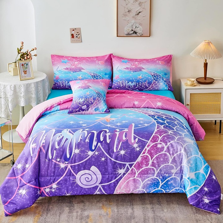 Mermaid Twin Size Comforter Set -mv8