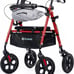 Walker All-Terrain Rollator Storage Front Pouch 10” Wheels Sponge Padded Seat
