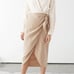 & Other Stories Sarong Wrap midi skirt, Sz4