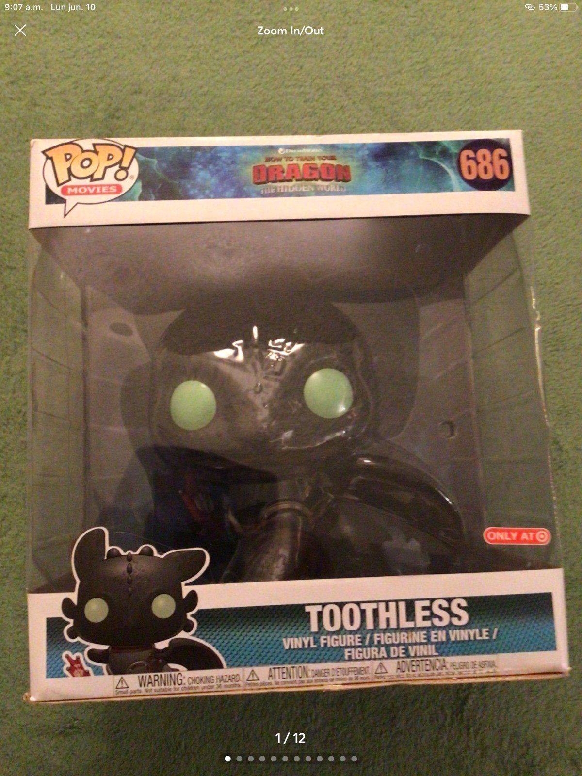 Funko Pop! Movies - How to Train Your Dragon Hidden World Toothless 10in #686