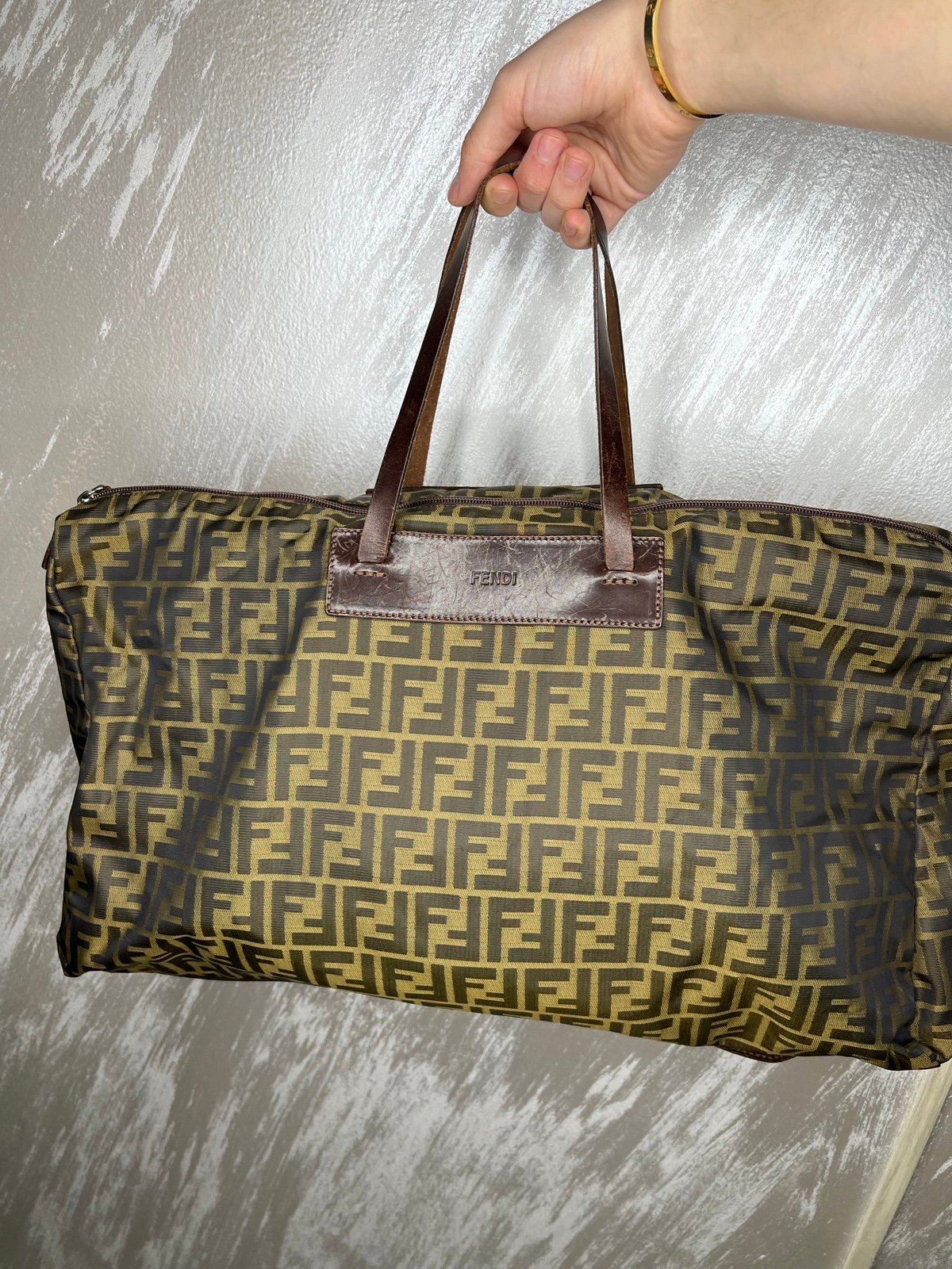Fendi zucca luggage