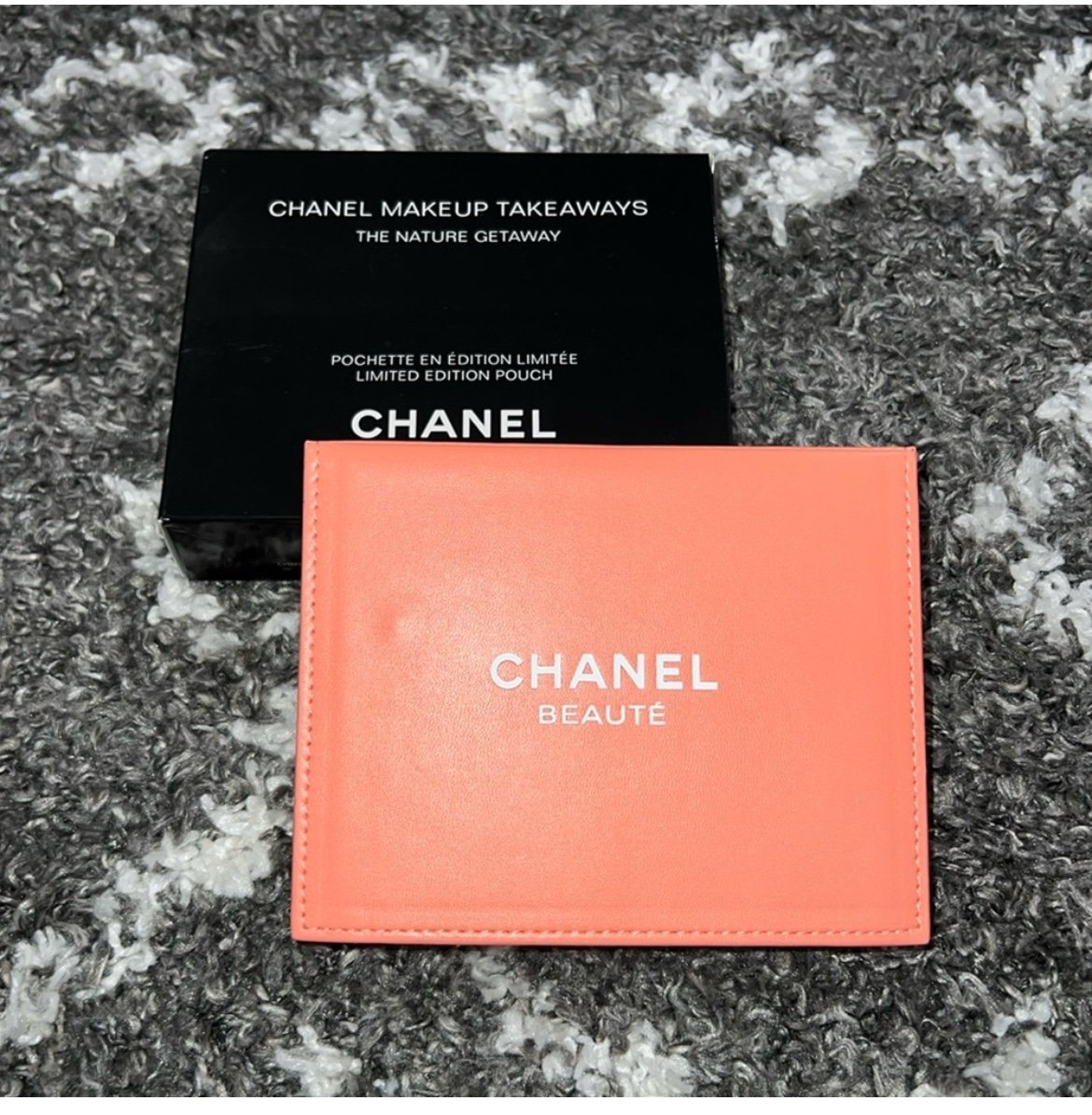 NIB GWP Chanel Makeup Limited Edition Peach Pouch