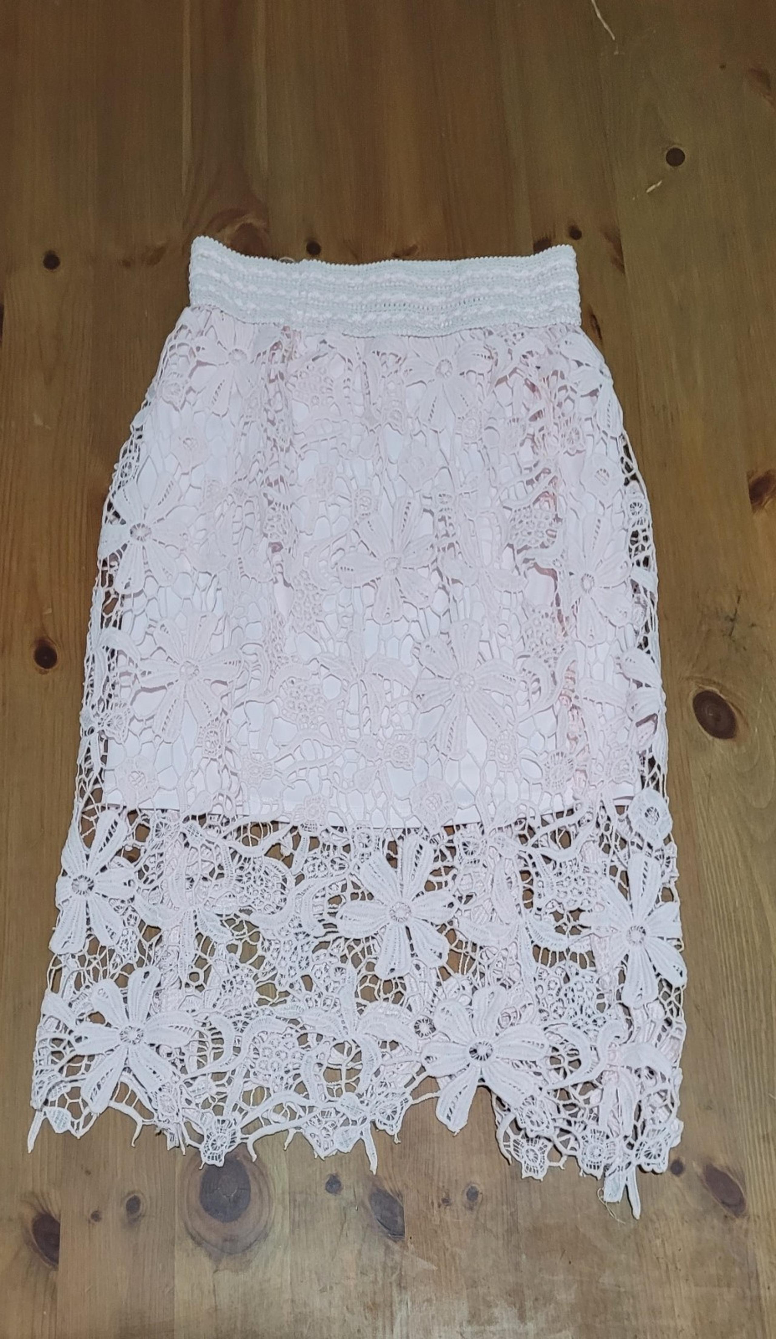 Lily Wise Pink Lace Skirt