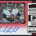 Desmond Ridder 2022 Panini Contenders #114 Red Zone Variation Rookie Ticket Auto