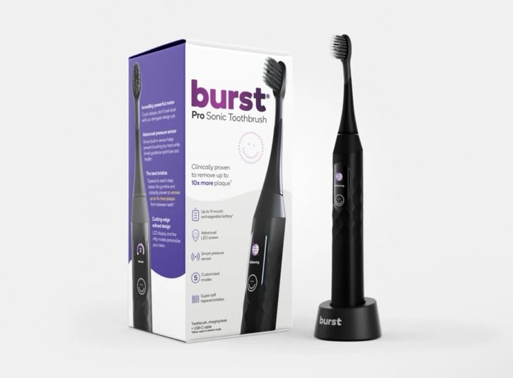 Burst Pro Sonic Toothbrush NEW Sealed, MSRP $50