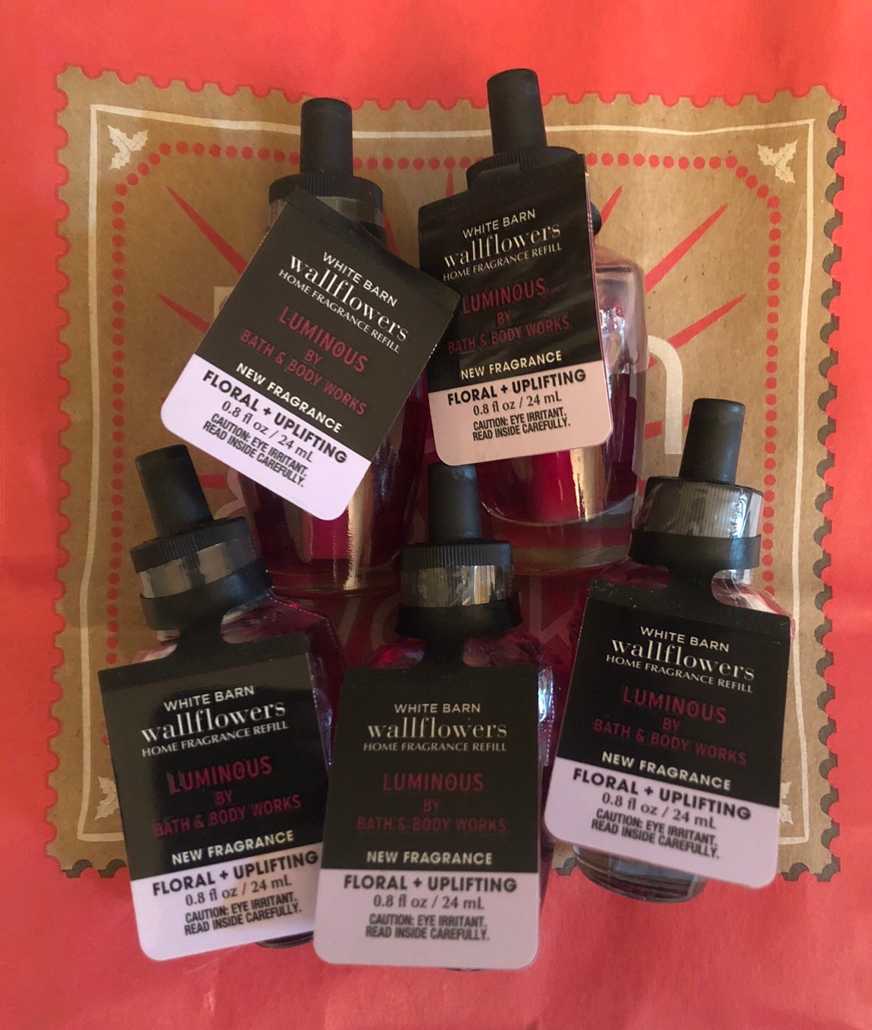 Bath & Body Works X5 Luminous Wallflowers Fragrance Refill