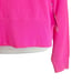 NWT DKNY SPORT Women's Designer Super Soft Hot Pink Hoodie w Black Logo L