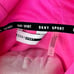 NWT DKNY SPORT Women's Designer Super Soft Hot Pink Hoodie w Black Logo L