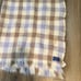 Pendleton 100% Wool Purple, White and Brown Plaid Blanket Small