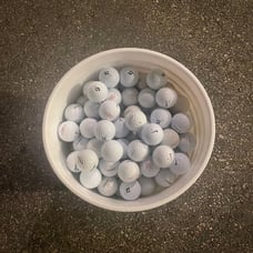 100 Cleaned White used Golf Balls