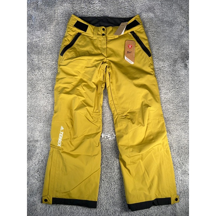 Adidas Resort Two-Layer Insulated Stretch Skiing Pants Size Medium Women Yellow