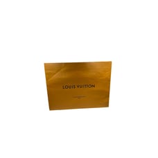 Louis Vuitton Orange Shopping Bag With Blue Handles
