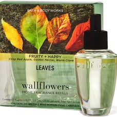 NWT Bath & Body Works Leaves Wallflowers Home Fragrance Refills, 2-Pack, 0.8 Fl