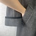 Vintage Jofeld Black Wool Blend Swing Coat de Ball Velvet Trim Collar Size M/L