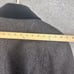 Vintage Jofeld Black Wool Blend Swing Coat de Ball Velvet Trim Collar Size M/L