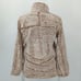 Anthropologie Elodie Peach Brown Sherpa 1/4 Zip Sherpa Jacket Small