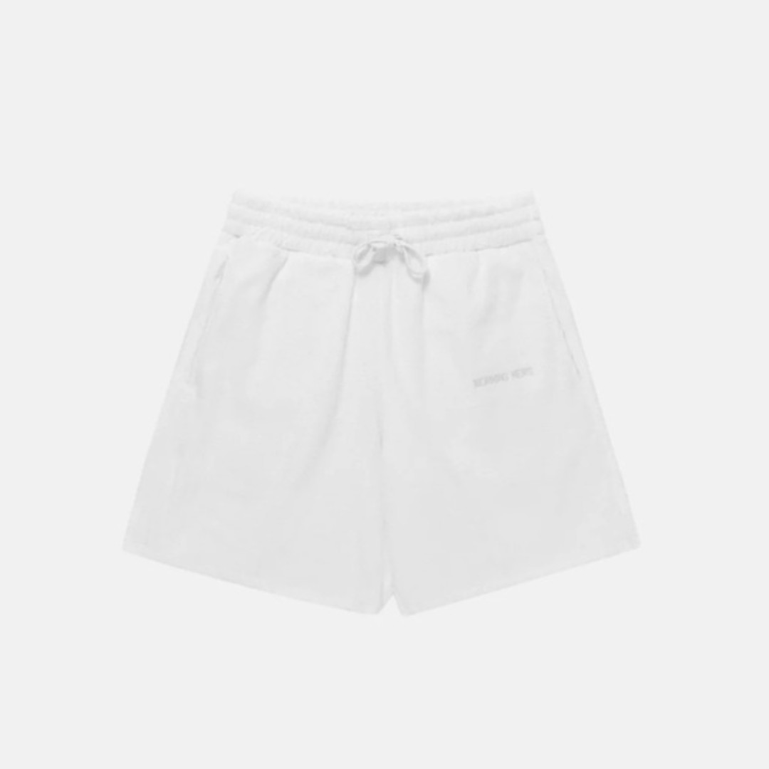 Morning News LTD SS21 The towel shorts in white Unisex Large