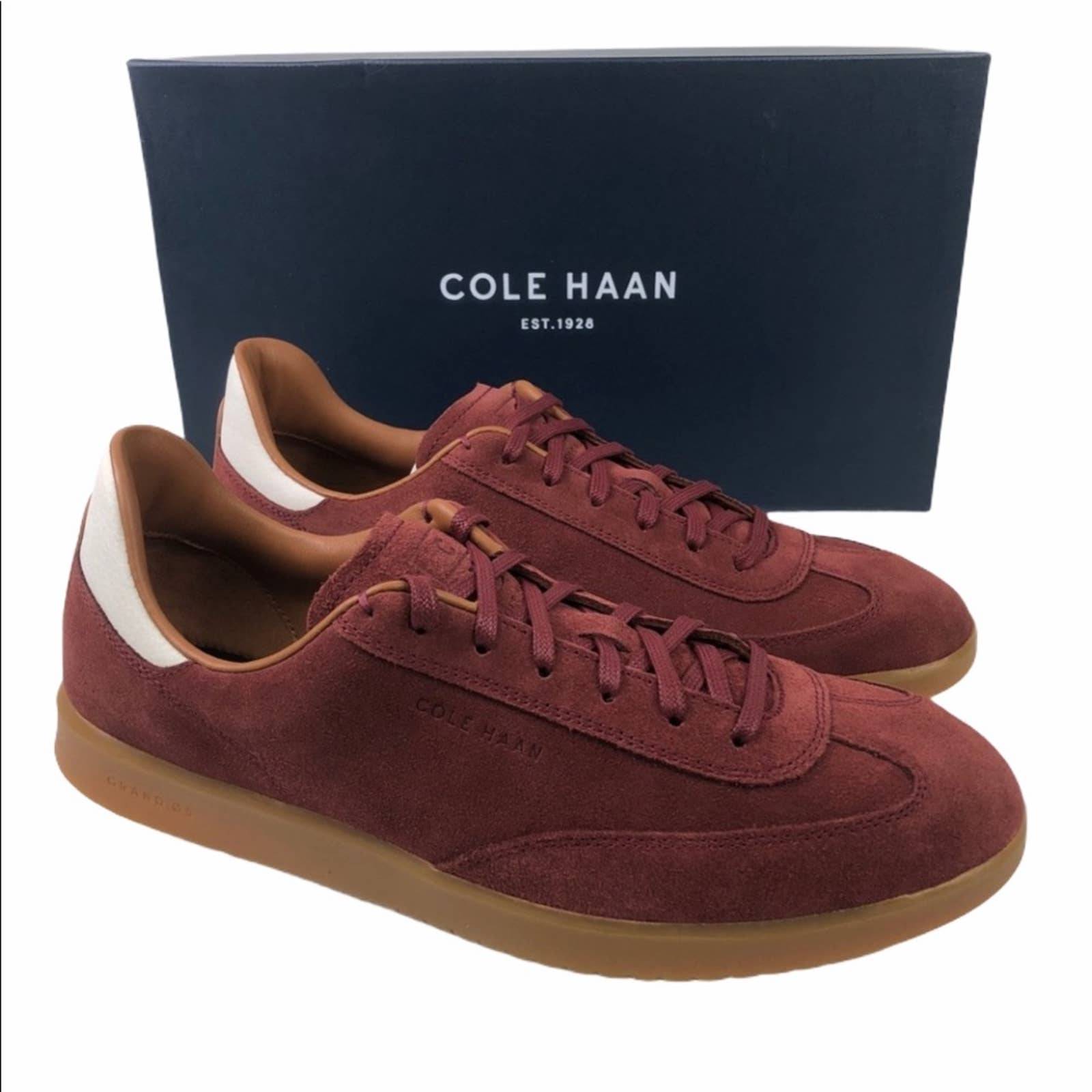 Cole Haan Grandpro Turf Mahogany Suede Sneakers Size 9.5