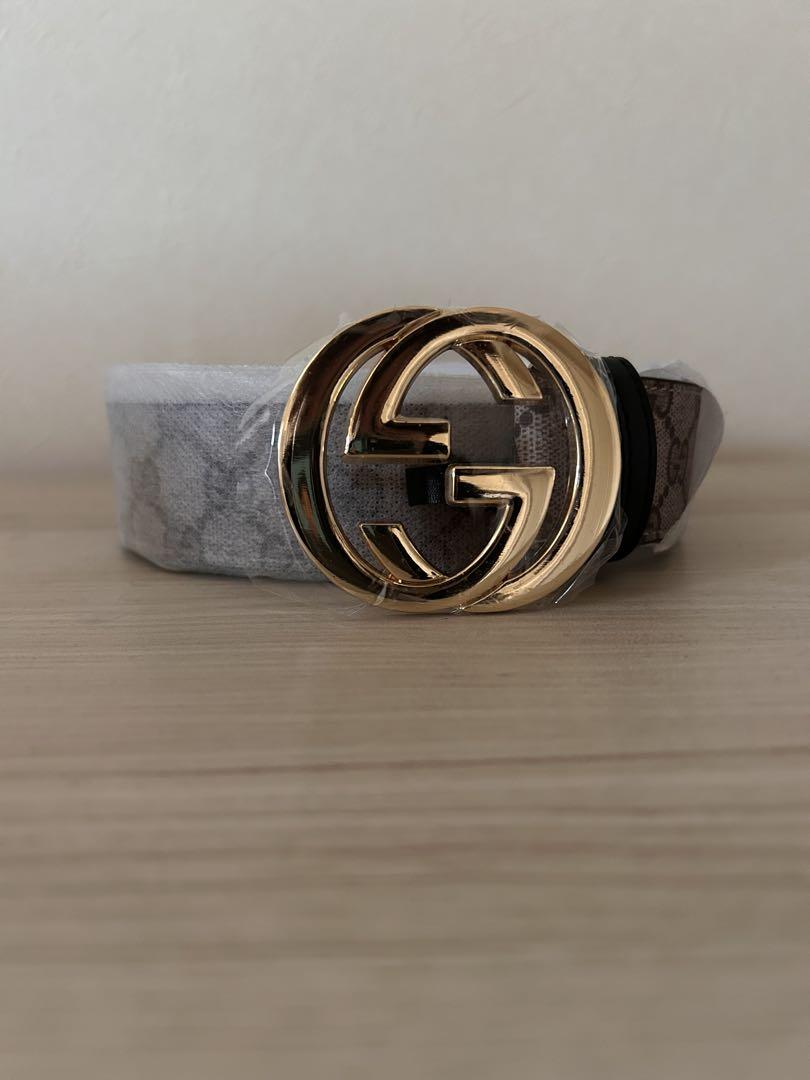 GUCCI Interlocking Belt Gold