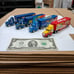 Vintage 1992 Nascar Racing Champions Tractor, Trailer & Race Car set of 4