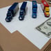 Vintage 1992 Nascar Racing Champions Tractor, Trailer & Race Car set of 4