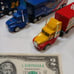 Vintage 1992 Nascar Racing Champions Tractor, Trailer & Race Car set of 4