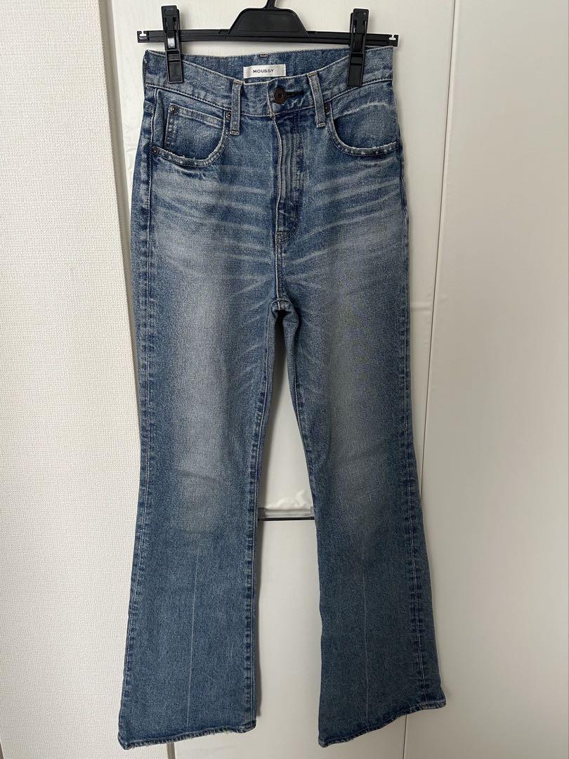 最先端 Moussy 25inch Size Long / (L) FLARE MVS パンツ