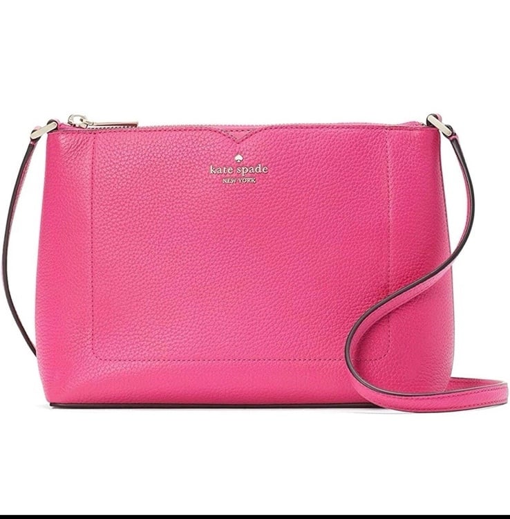 KATE SPADE NWT HARLOW CROSSBODY PURSE MSRP 279 DEEP HIBIS