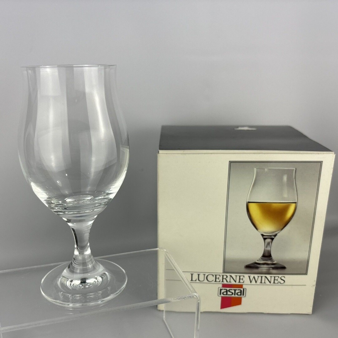Vintage Rastal Lucerne Wine Collection Glasses, West Germany, Tulip Shape, NOS